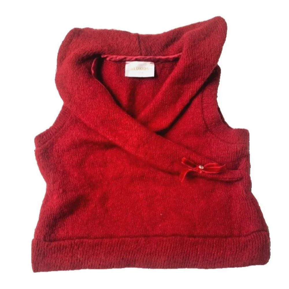 Mayoral Girls LOT of 2 Sweaters Wool Longsleeve & Vest Itay Blend Size 4T /104cm